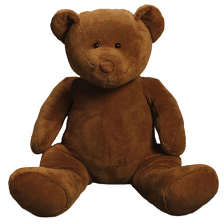 Peluche Ours marron assis 70 cm